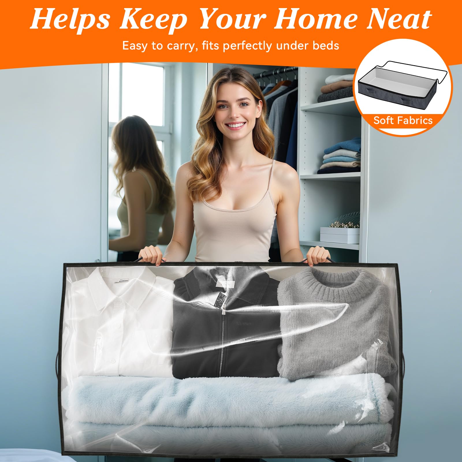 SpaceWhisper folded flat to demonstrate compact off-season storage convenience