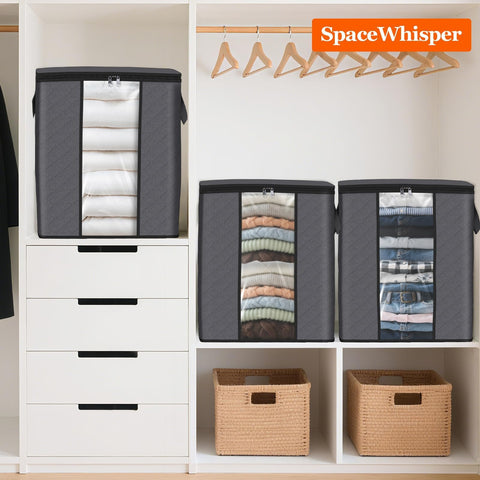 SpaceWhisper in a bedroom setting illustrating neat storage and easy access benefit