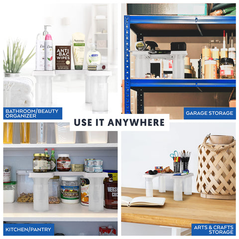 Spicy Shelf next to a hand to show scale and easy-handling benefit