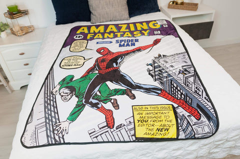 Spider-Man edge stitching detail showing quality finish and lasting durability