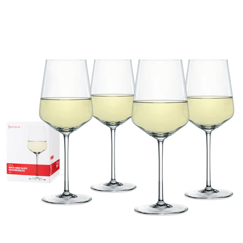 Spiegelau front view showing elegant silhouette and sparkle benefits