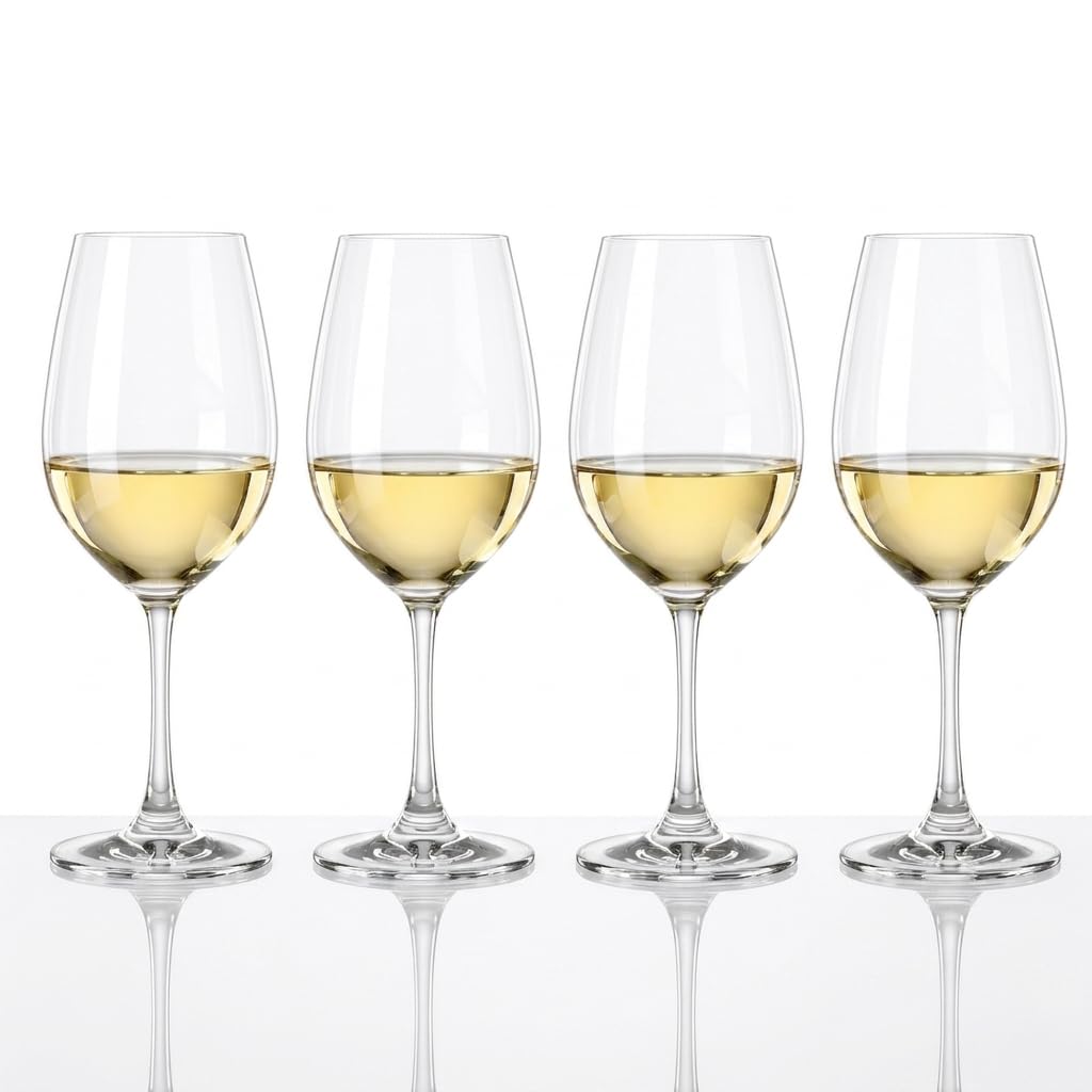 Spiegelau front view showing elegant stem and clear crystal for refined presentation