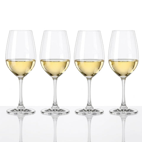 Spiegelau front view showing elegant stem and clear crystal for refined presentation