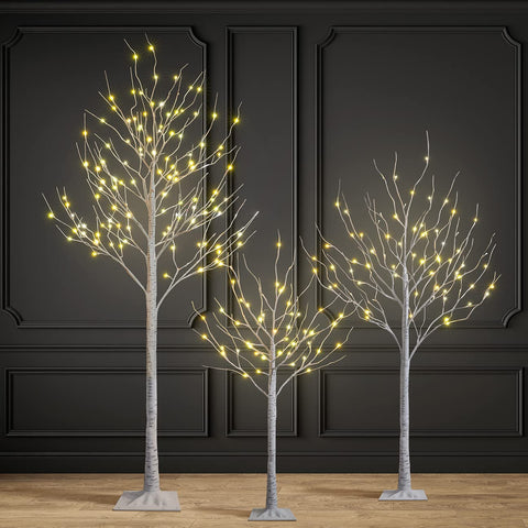SPIRIT STAR CHRISTMAS CENTER size comparison of 4ft 6ft 8ft trees for scale planning