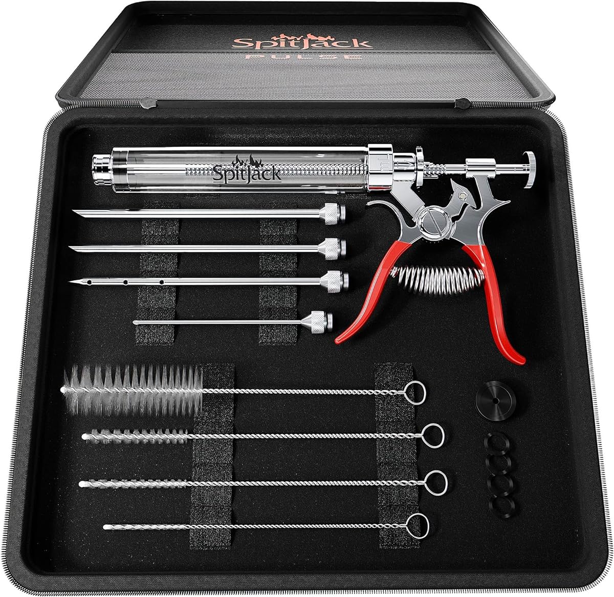 SPITJACK kit packed in case benefit: organized storage and transport