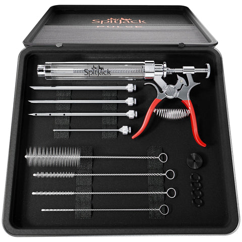 SPITJACK front view showing compact injector and ergonomic handle benefit: comfortable control