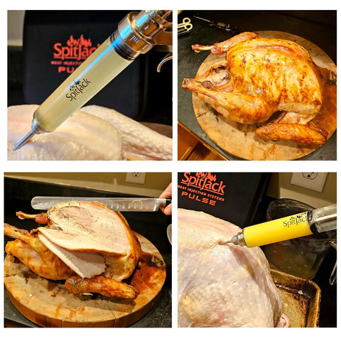 SPITJACK four needles laid out benefit: versatility for different meat thicknesses