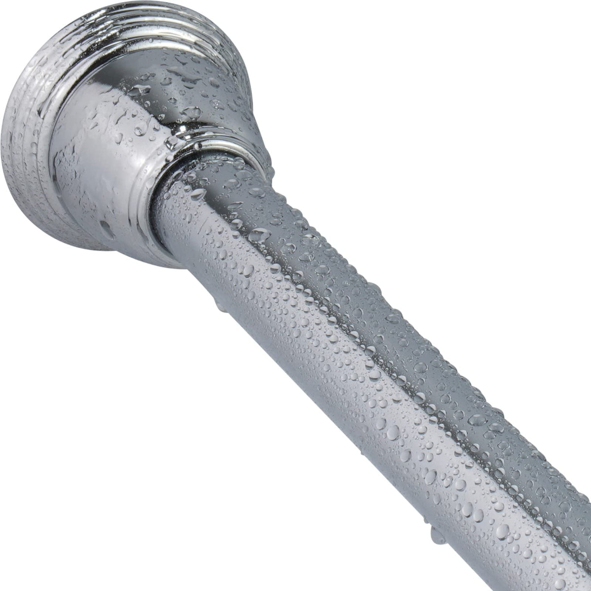 Splash Home Eire front view showing adjustable rod and chrome finish for easy installation