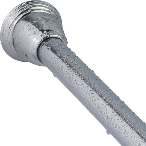 Splash Home Eire front view showing adjustable rod and chrome finish for easy installation