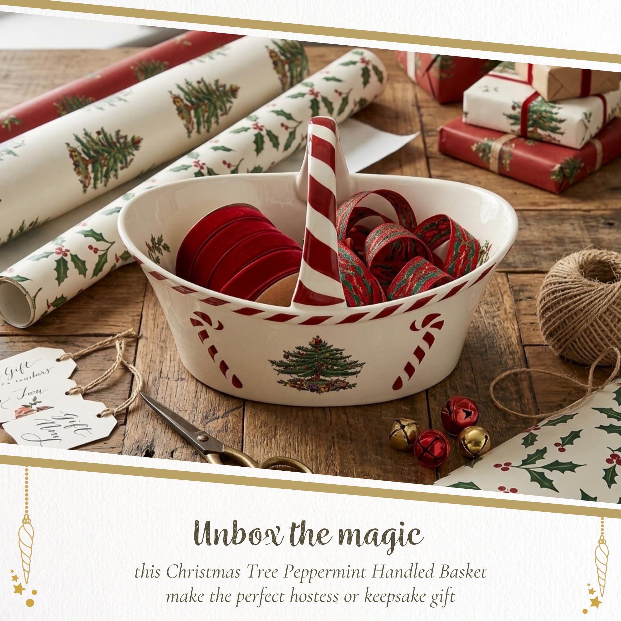 Spode basket in its gift box showing presentation-ready packaging and protection benefit
