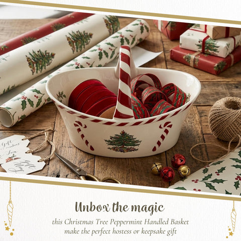 Spode basket in its gift box showing presentation-ready packaging and protection benefit