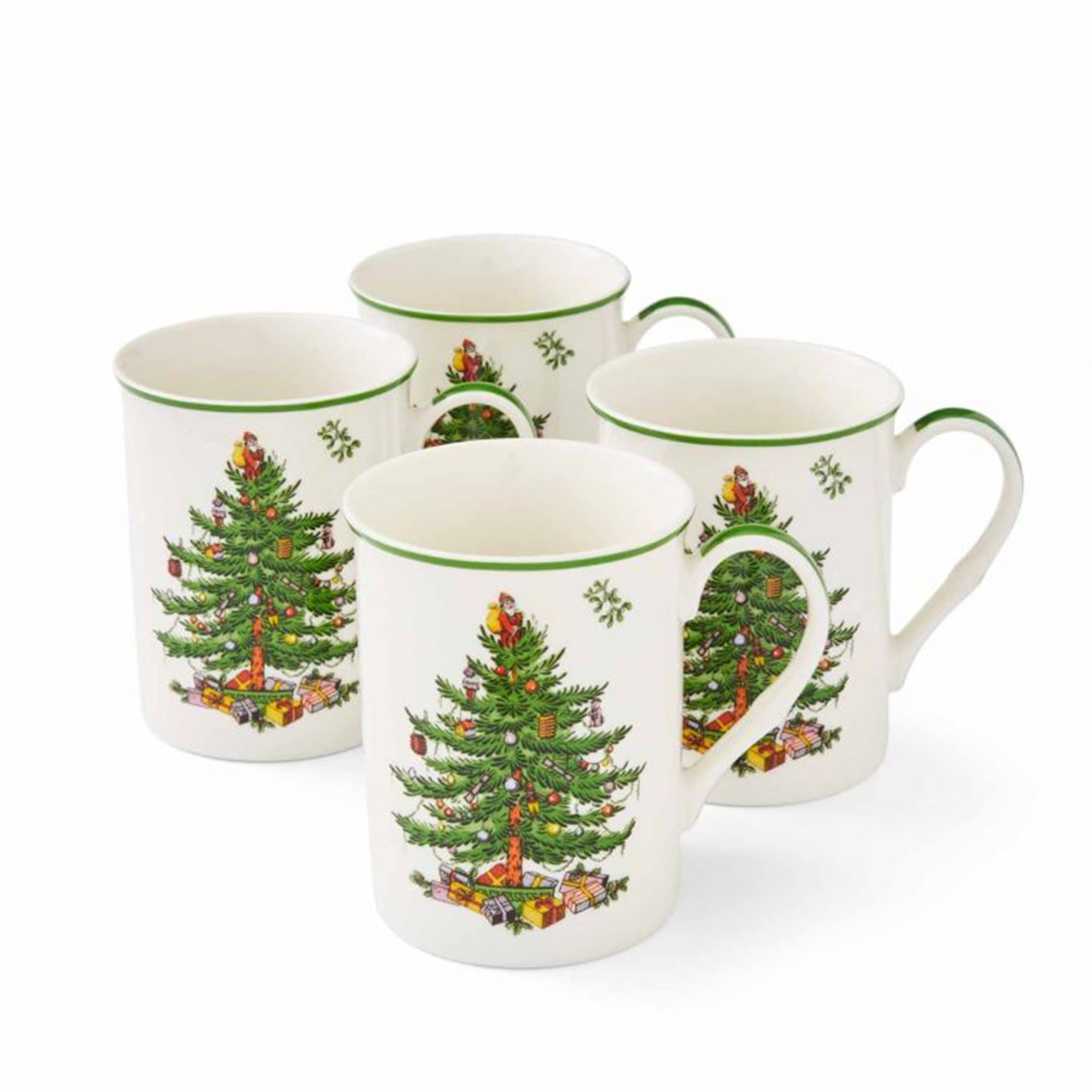 Spode Christmas Tree front view showing classic tree motif and clear pattern benefits