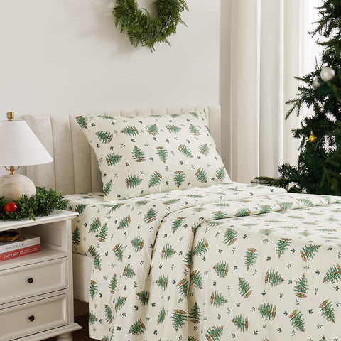 Spode close-up of tree pattern highlighting ornament detail and lasting color benefit