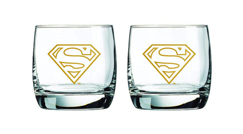 Spoontiques Superman glass front in DC window box highlighting collectible display