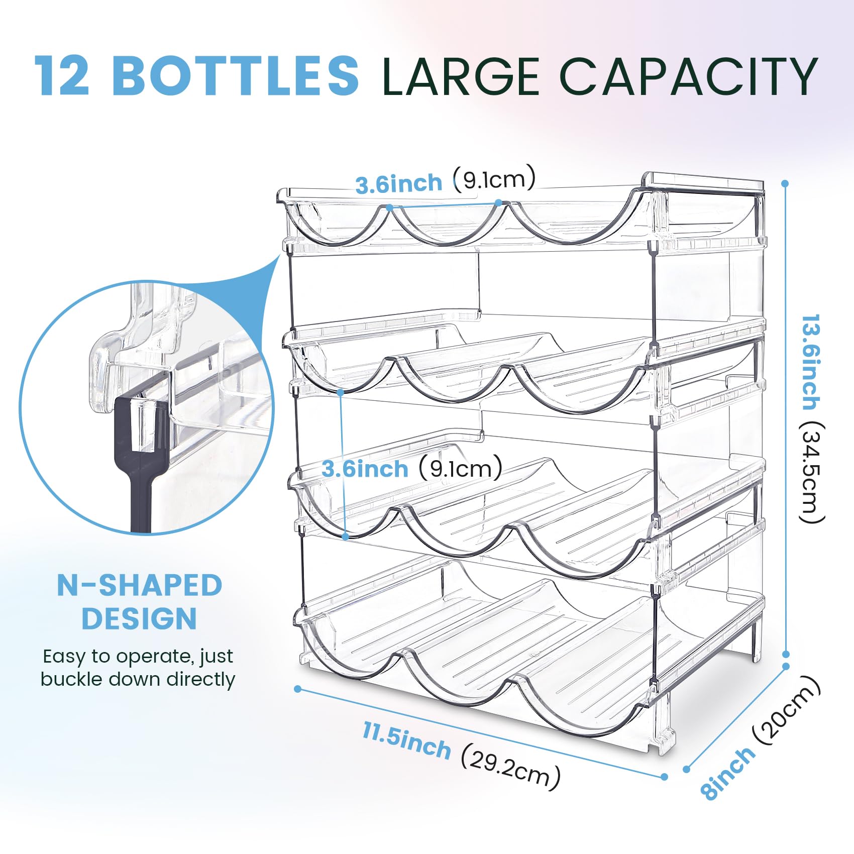 spospo organizer in cabinet holding bottles to maximize space