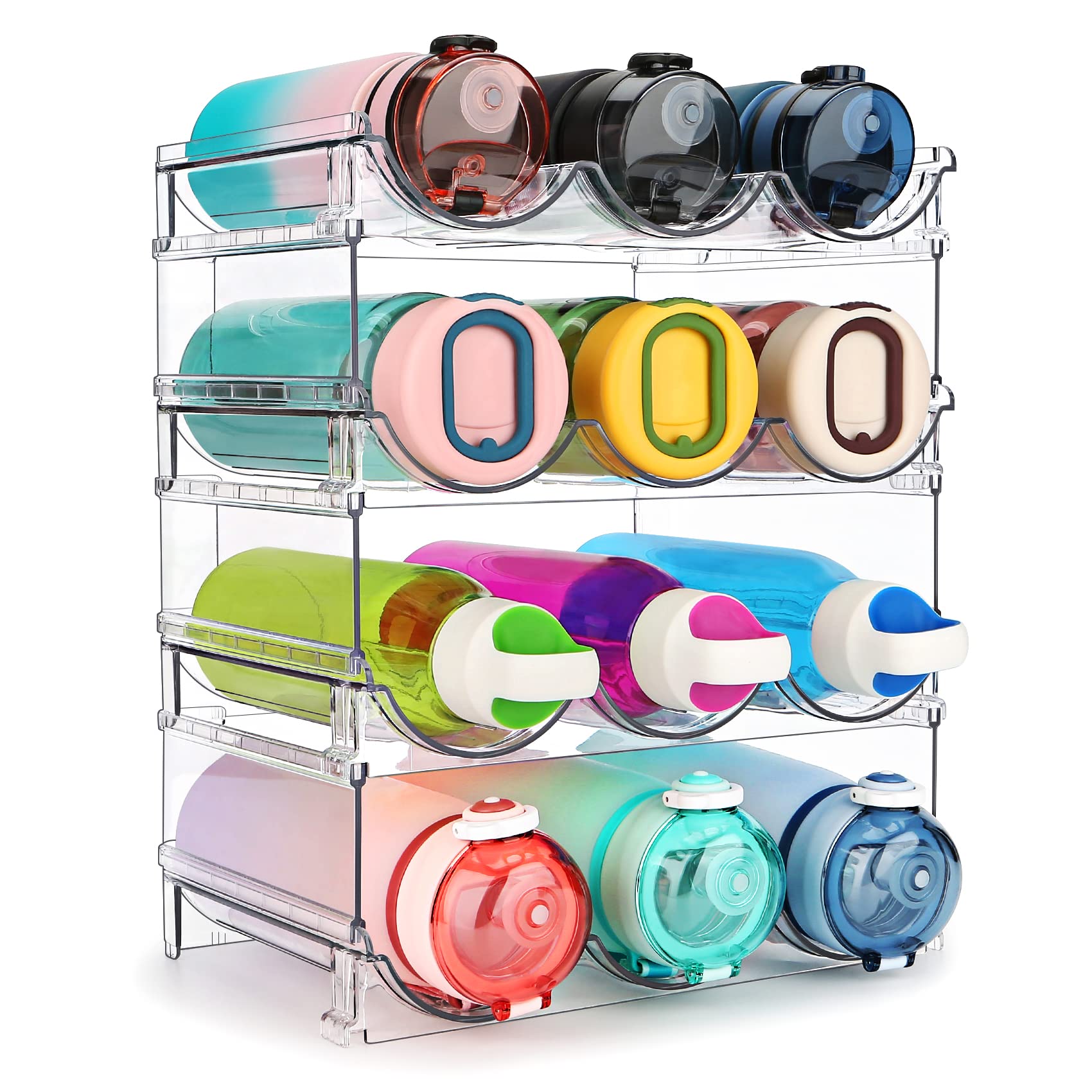 spospo front view showing four-pack organizer for tidy storage