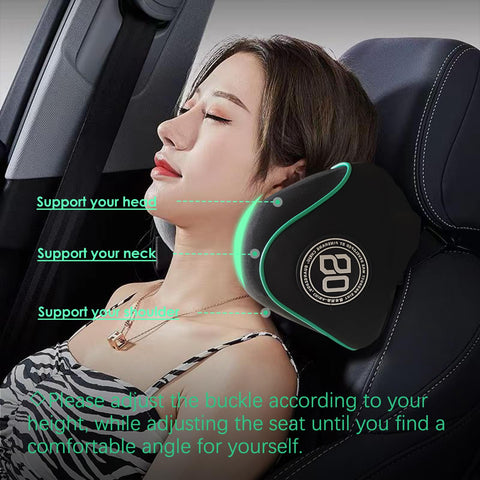 SPRFUFLY passenger using pillow to nap comfortably during a long drive