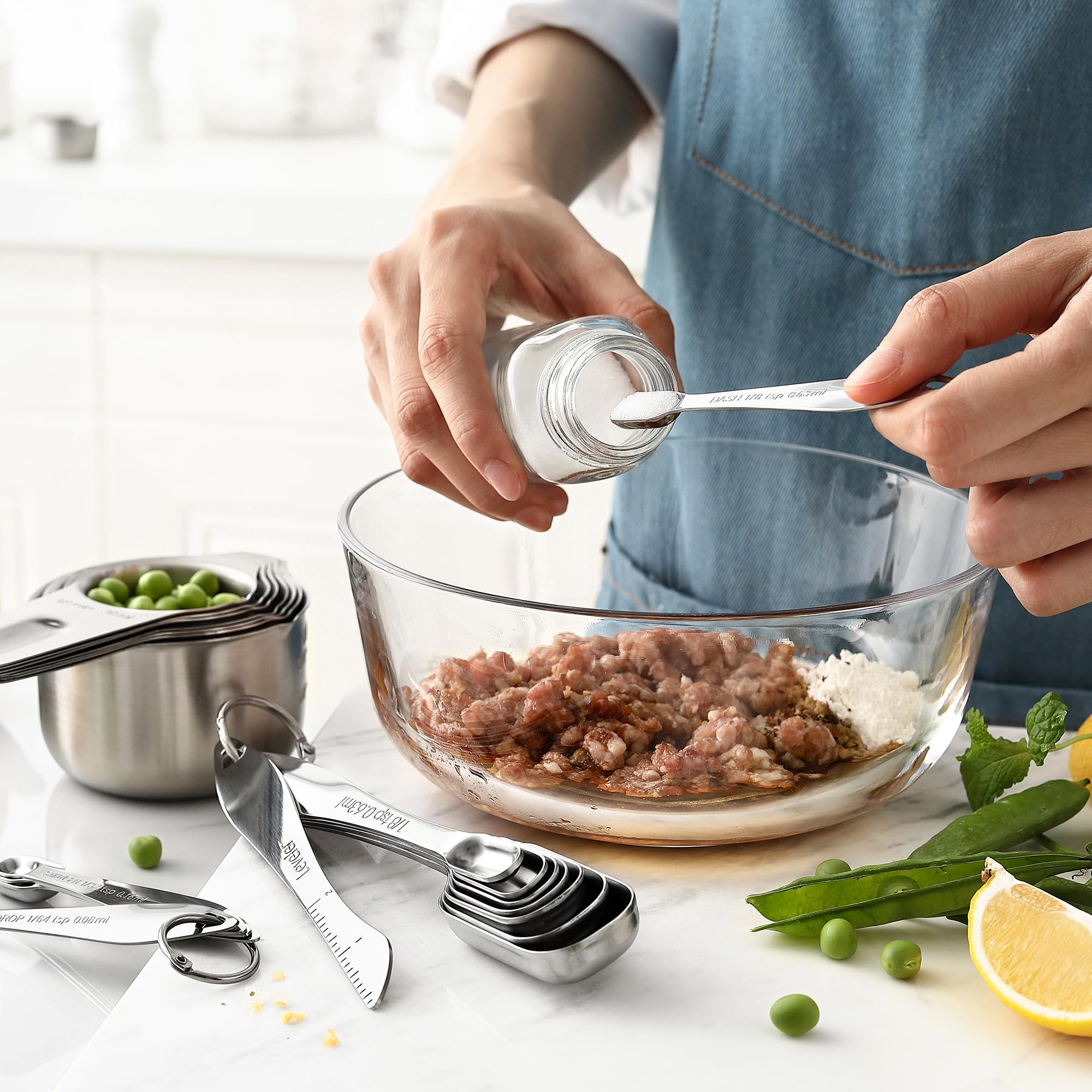 Spring Chef close-up of engraved measurements for lasting readability and precision