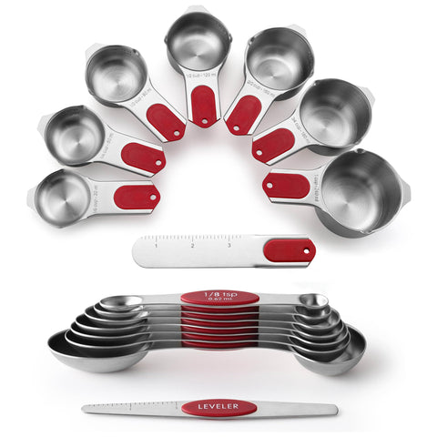 Spring Chef front packaging showing red magnetic measuring set and contents