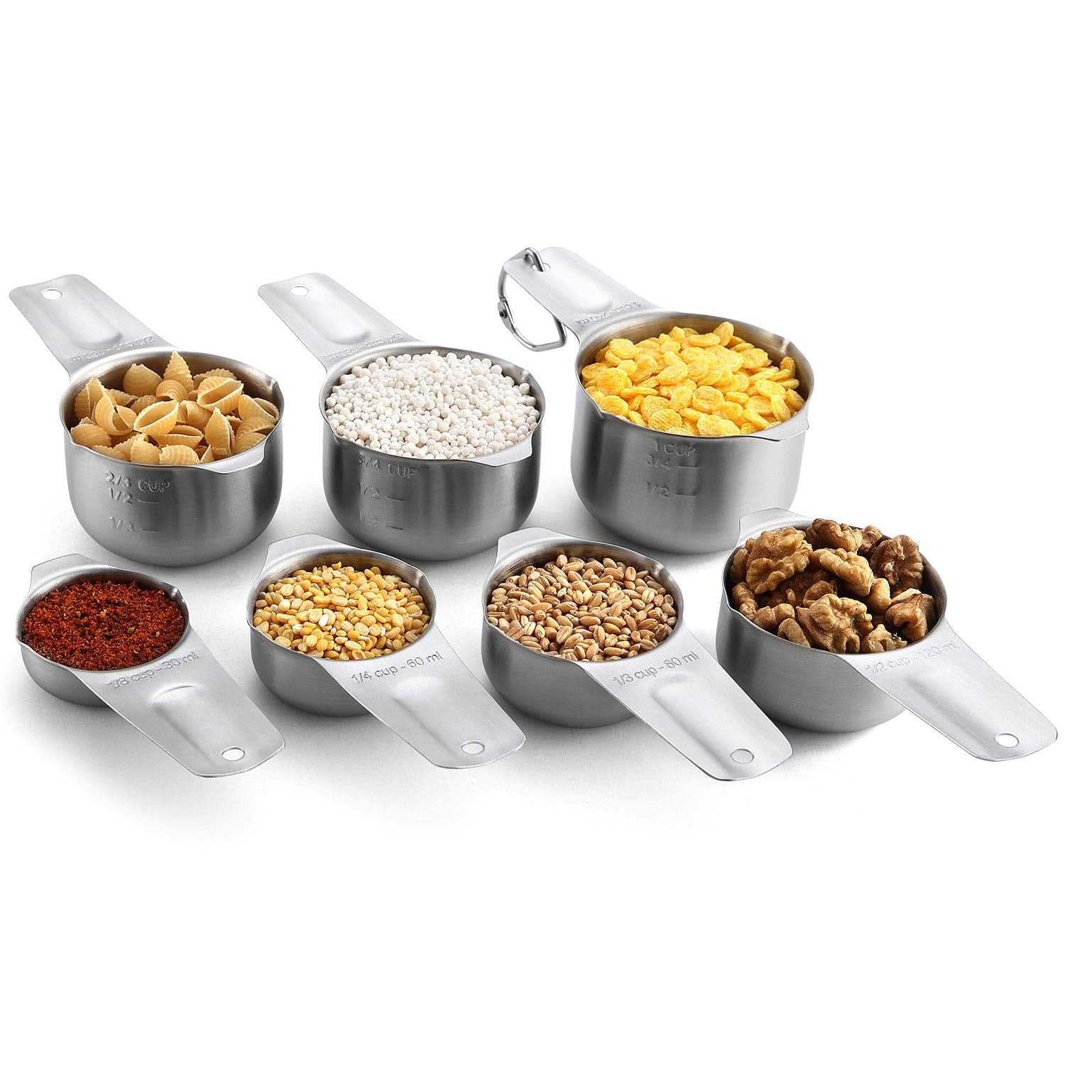 Spring Chef metal leveler detail for clean, consistent leveling of scooped ingredients