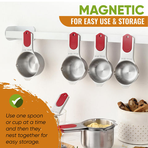 Spring Chef leveler detail showing straight edge for accurate dry measures