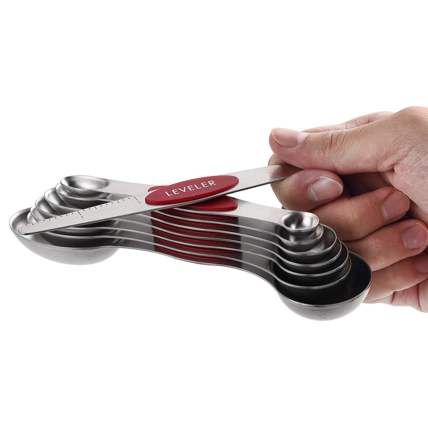 Spring Chef stainless steel texture close-up highlighting durable, rust-resistant finish