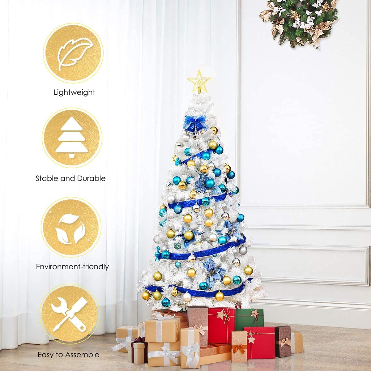 SPSUPE tree packed in box for storage showing compact packing and off-season convenience