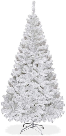 SPSUPE white tree front view showing full snowy appearance and seasonal focal benefit