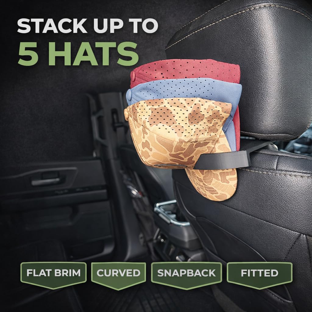 SPWM CabCap fit detail on headrest posts showing universal, tool-free mount