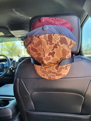 SPWM CabCap displaying flat, curved, snapback, and fitted hats for compatibility