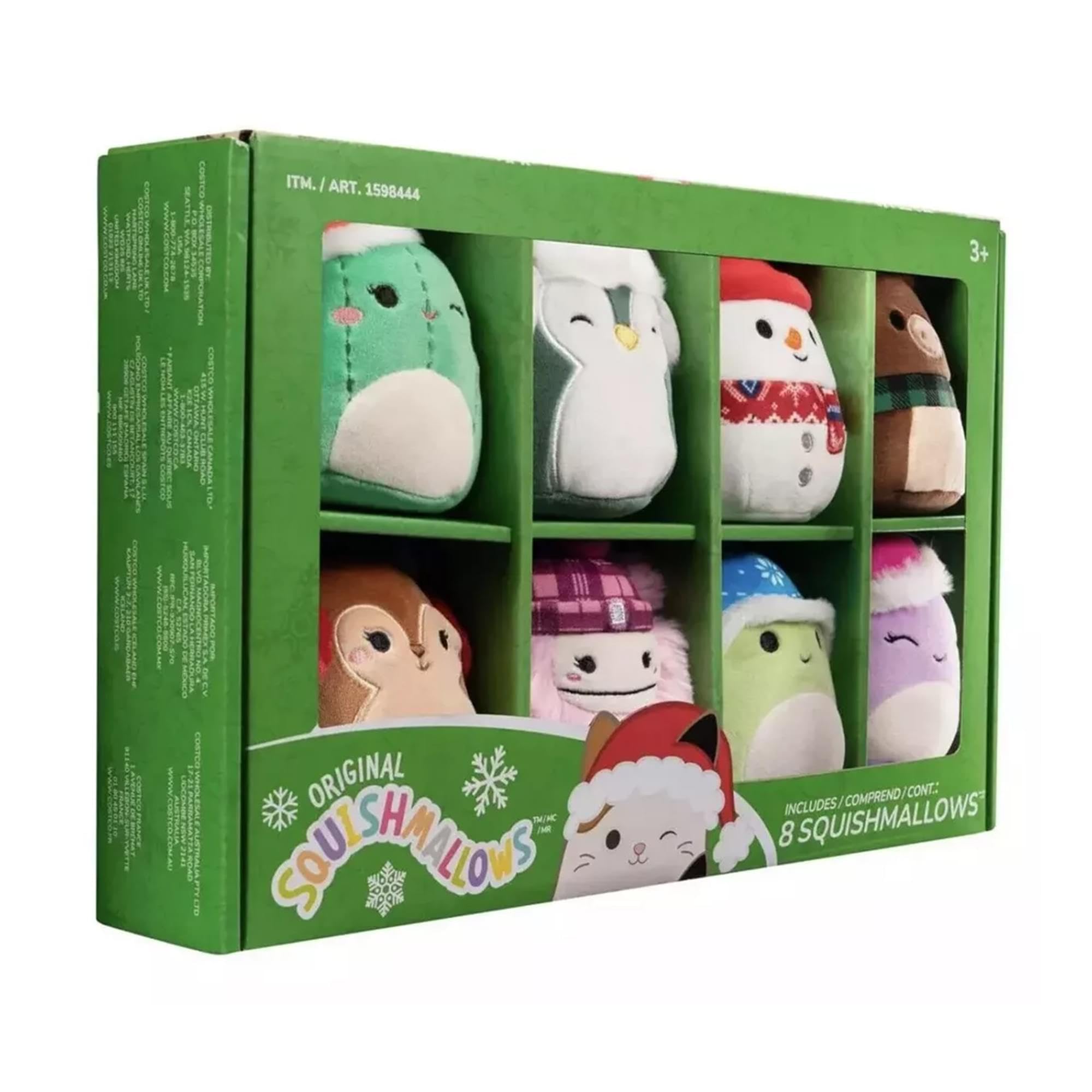 Squishmallows in hand to show 4-inch scale and portable convenience