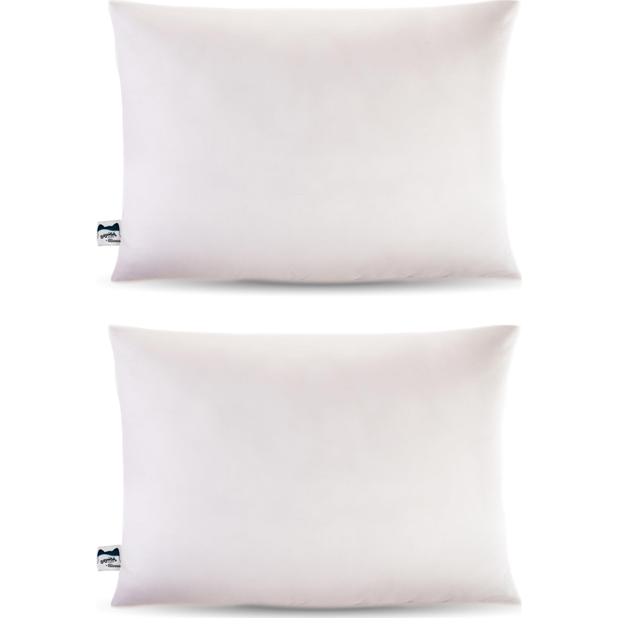 SquishPillow next to ruler illustrating standard size and scale