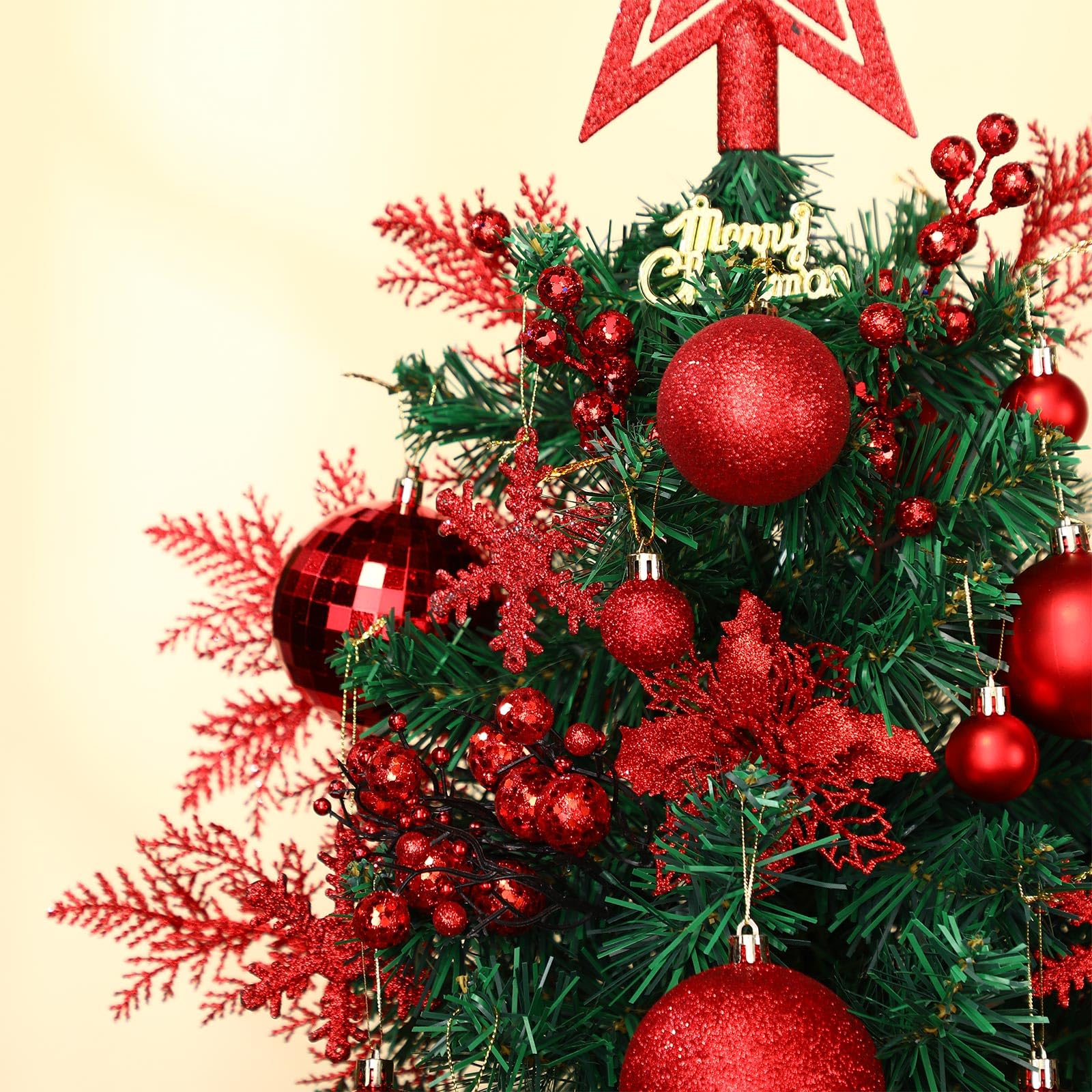Sratte red berry picks detail adding color and festive texture