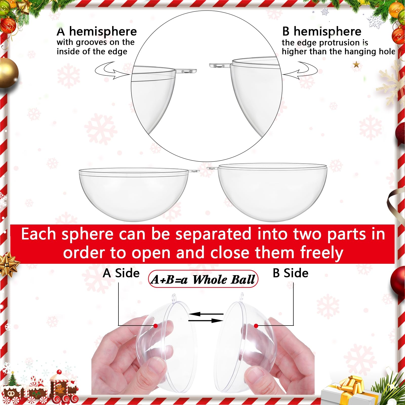 Sratte ornament beside a hand showing 3.15 inch scale for size and proportion