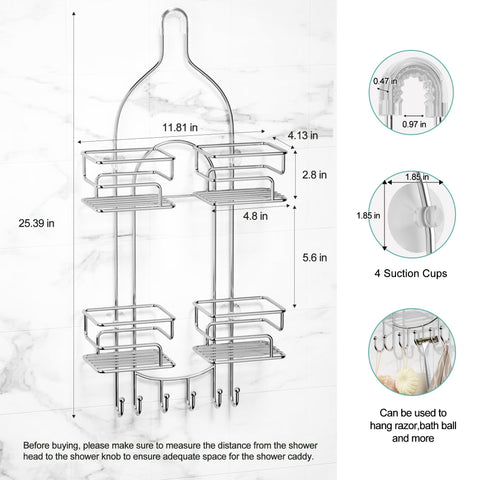 SRIWATANA installed over showerhead demonstrates tool-free setup advantage