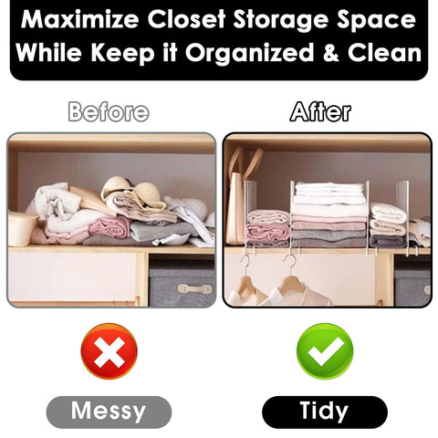 SSAWcasa divider organizing folded sweaters for easy visibility and access
