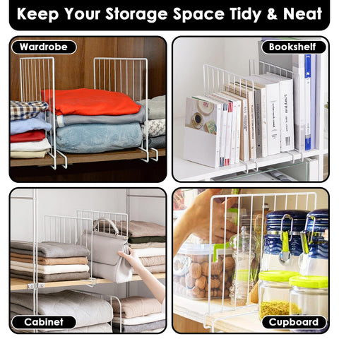 SSAWcasa overhead view in linen closet maximizing vertical stacking efficiency
