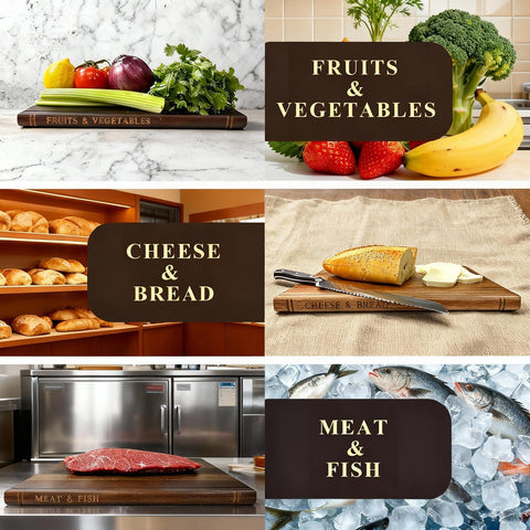 SSHIYEEY large board with raw meat prep, dedicated surface reduces cross-contamination