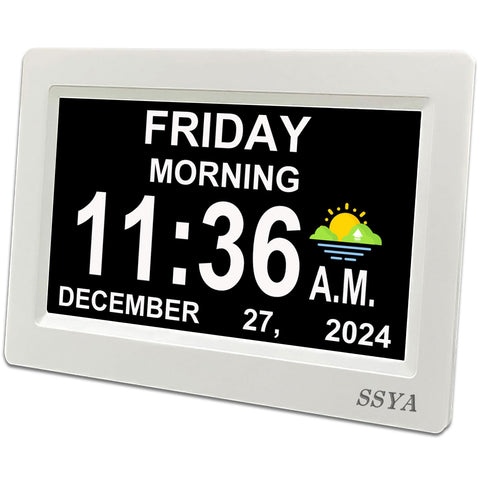 SSYA front-facing display showing full date and daypart for quick understanding