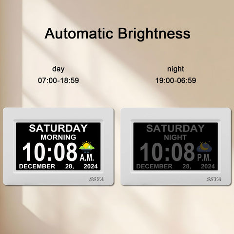 SSYA mounted on living room wall offering visible schedule help to visitors