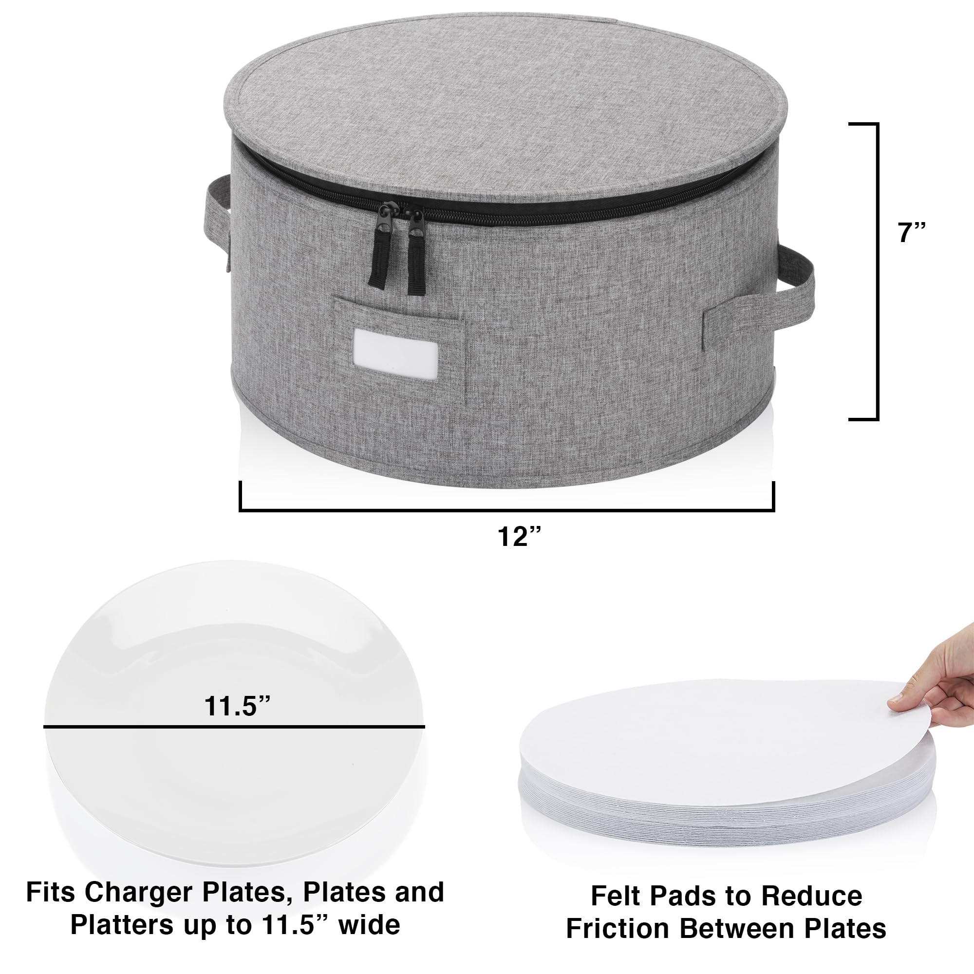Stack Store Plus More open case with plates inside illustrating secure padded storage