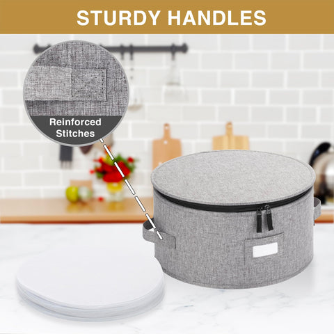 Stack Store Plus More side view highlighting exterior label pocket, identifies contents quickly