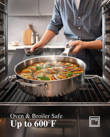 Stainless Steel Cookware Set stockpot boiling pasta fast and efficient heat distribution benefit
