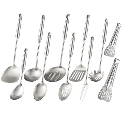 Standcn front view of all 11 pieces showing complete set and polished look