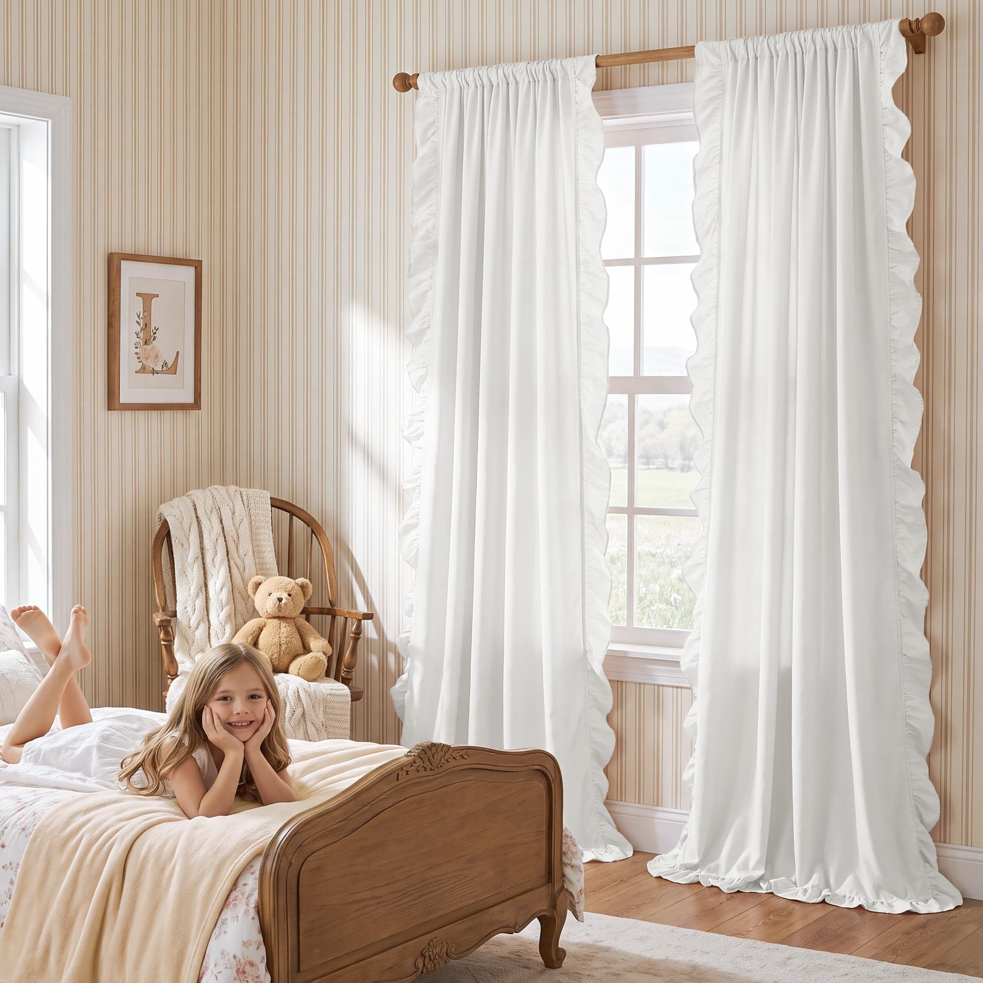 StangH curtains styled in a bedroom providing soft light and romantic ambiance