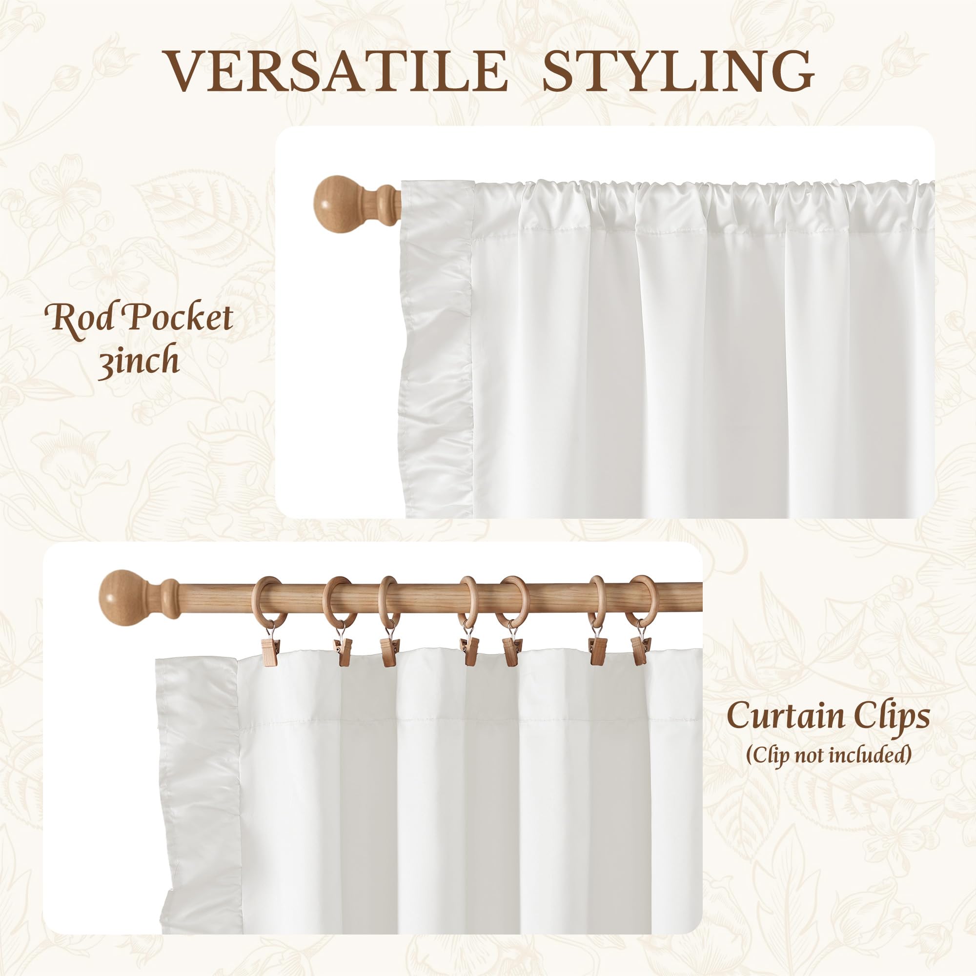 StangH rod pocket and top hem detail for easy hanging and neat pleats