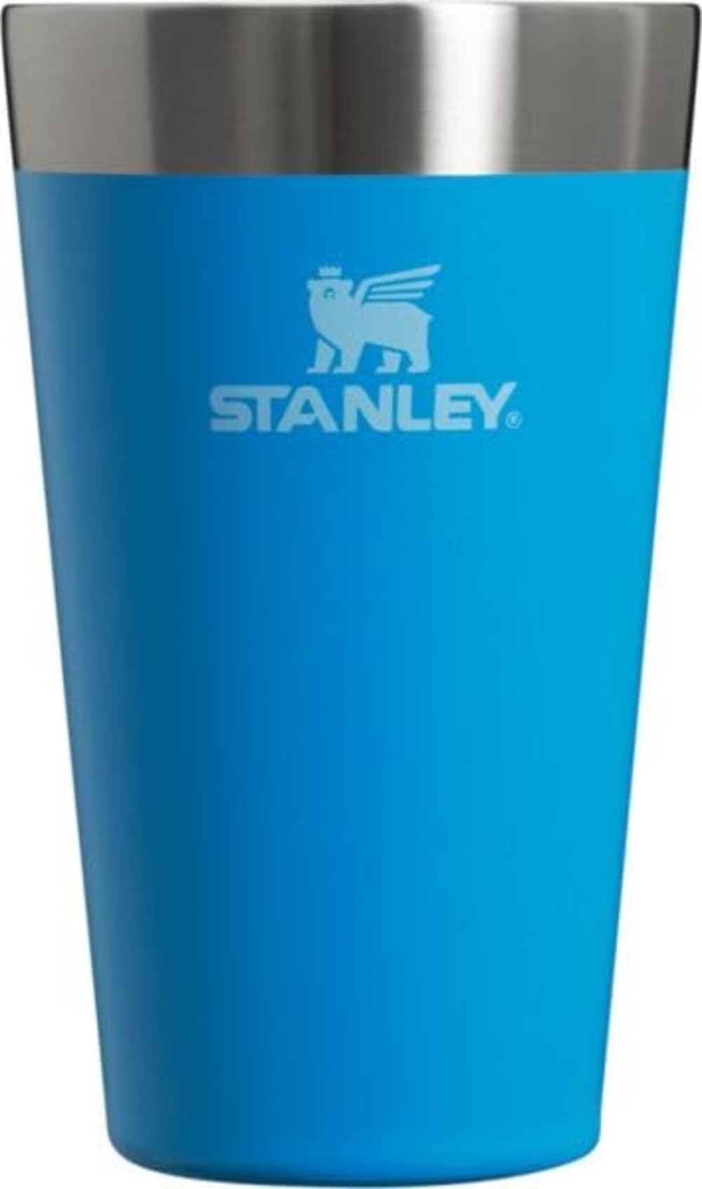 STANLEY azure pint front view showing durable finish and clear branding benefit: longevity
