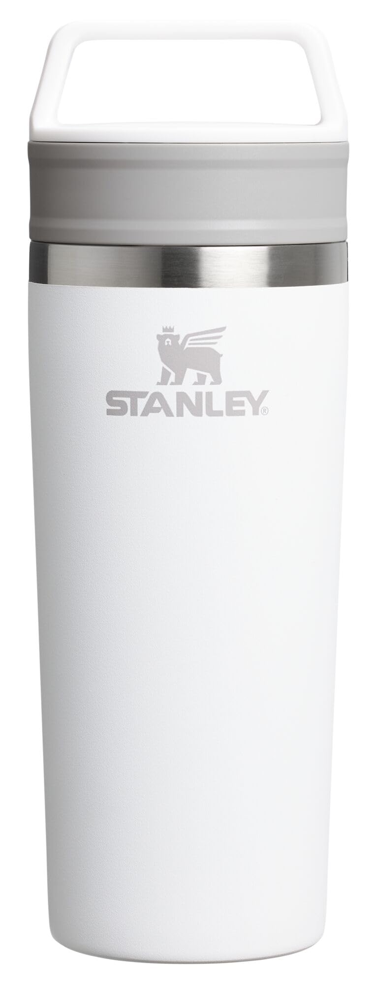 STANLEY Cafe To Go front view showing mug and lid, durable travel convenience