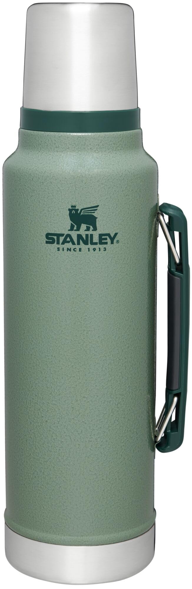 STANLEY front view showing full 1.5 qt bottle and durable finish, ideal for long trips