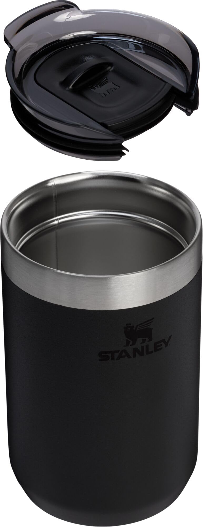 STANLEY lid detail highlighting Tritan drink-through design for splash-free sipping